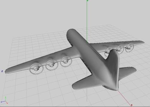 view of the 3D model